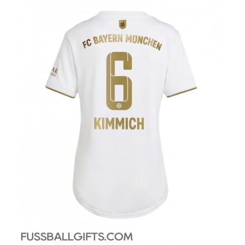 Bayern Munich Joshua Kimmich #6 Fußballbekleidung Auswärtstrikot Damen 2022-23 Kurzarm